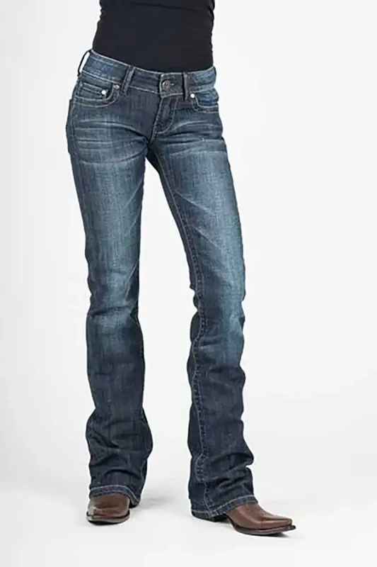 Stetson 818 Contemporary Styling S Pocket ( Denim Dark Wash )- Women's Jeans sold by Hat Country
