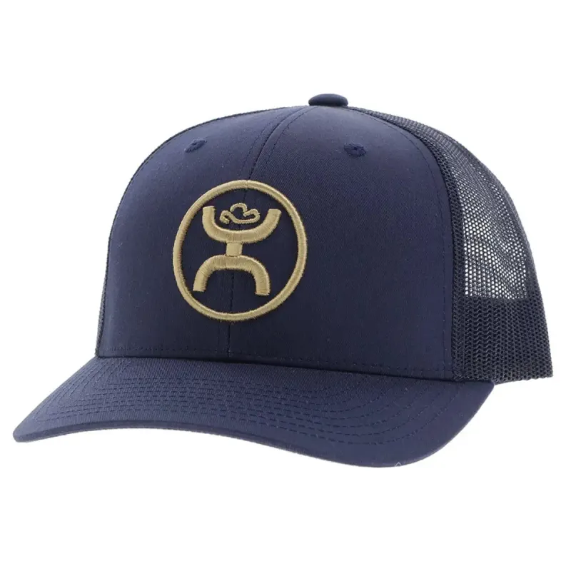 HOOey "O Classic" (Navy/Mustard) - Trucker Cap made by Hat Country