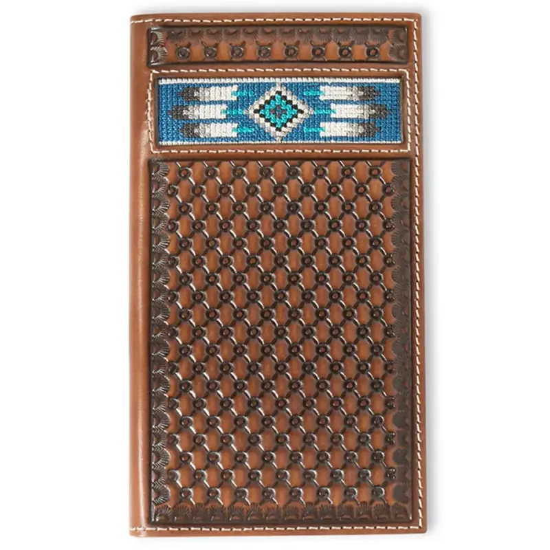 Ariat Embroidered Southwest Inlay - Men's Rodeo Wallet sold by Hat Country