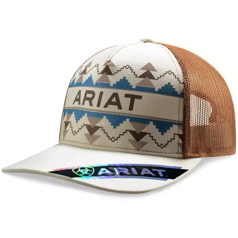 Ariat Southwest Pattern (Khaki) - Women's Trucker Cap sold by Hat Country