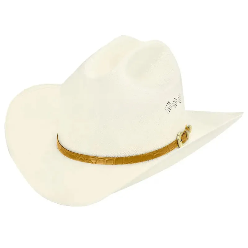 Larry Mahan's El Primero (3 1/2") - (15X) Straw Cowboy Hat made by Hat Country