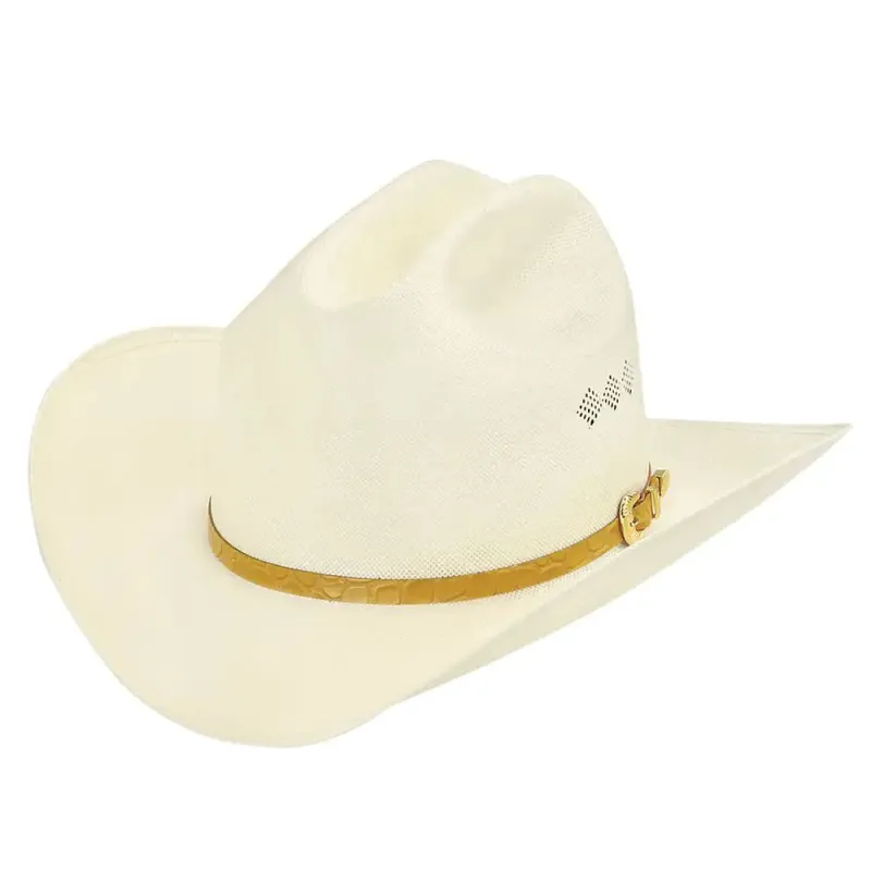 Larry Mahan's El Primero (4") - (15X) Straw Cowboy Hat made by Hat Country