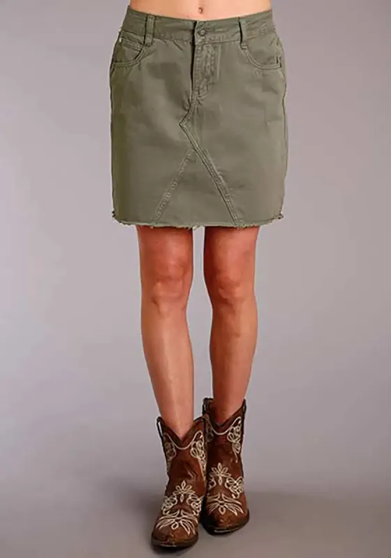 Stetson Denim Skirt (Green)  - Women's Skirt sold by Hat Country