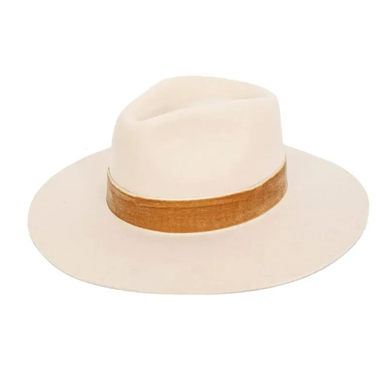 Peter Grimm Nash - Women's Wide Brim Wool Felt Fedora Hat made by Peter Grimm