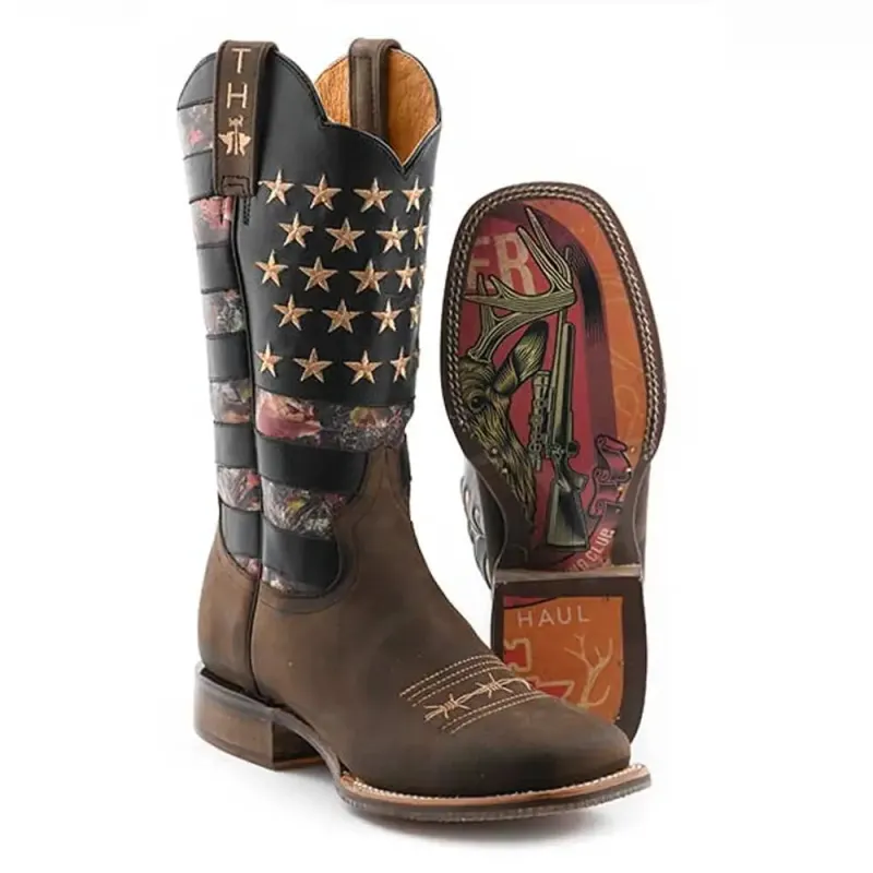 Tin Haul Open Season/Deer Hunter - Men's Leather Cowboy Boot sold by Hat Country