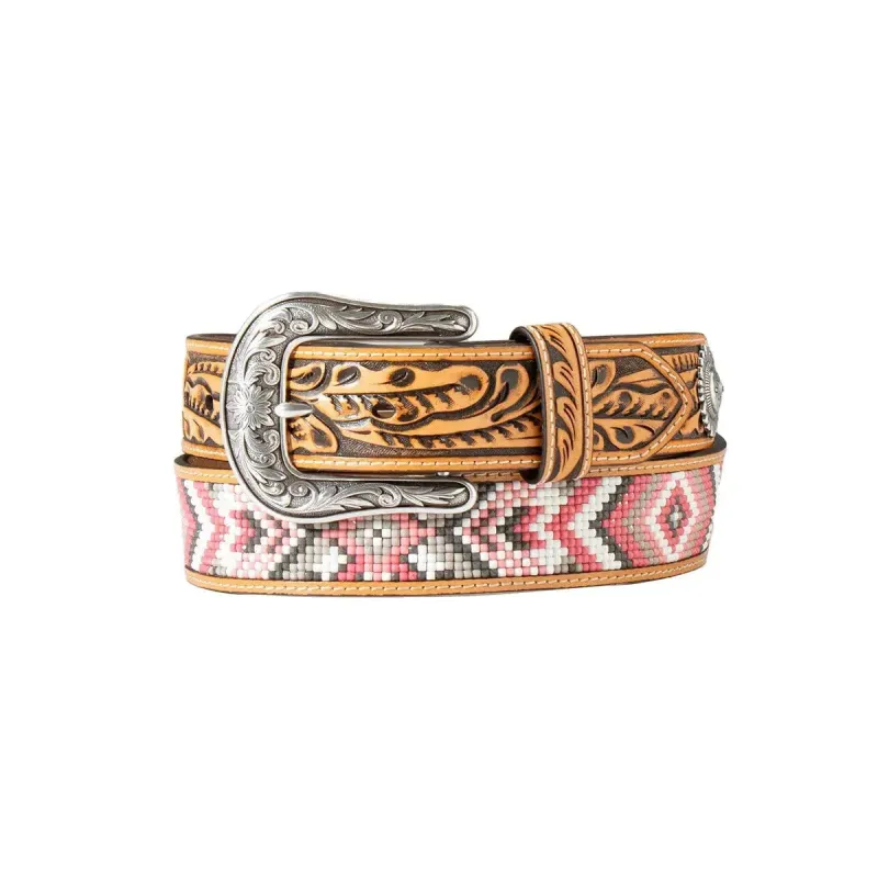 Angel Ranch Rose Bead  - Women's Belt made by Hat Country