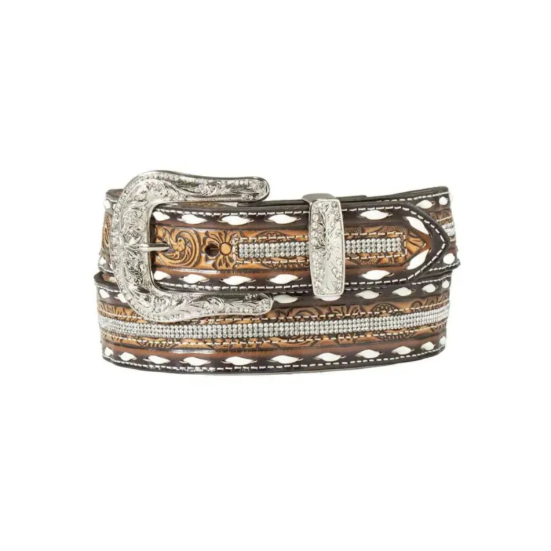 Angel Ranch Crystal Blossom - Women's Belt made by Hat Country