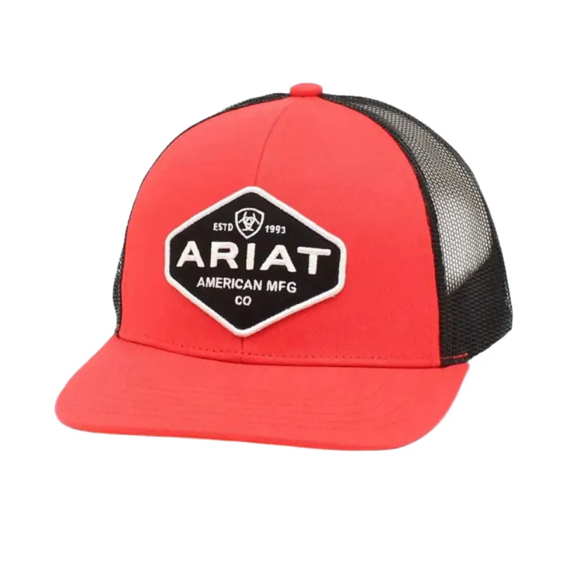 ARIAT Red Raider (Red/Black) - Trucker Cap made by Ariat