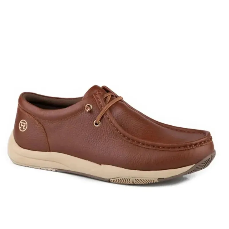 Roper Timber (Brown) - Men's Leather Shoe made by Roper
