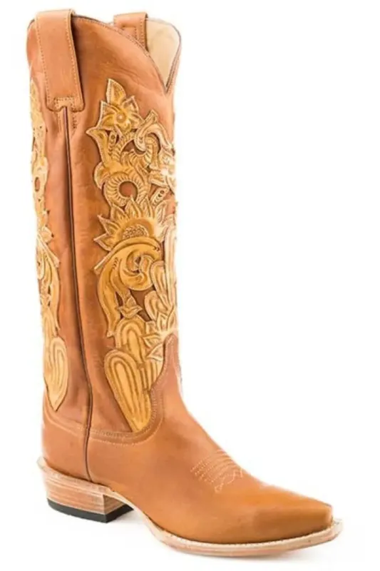 Stetson Jules (Brown) - Women's Leather Cowgirl Boot sold by Hat Country