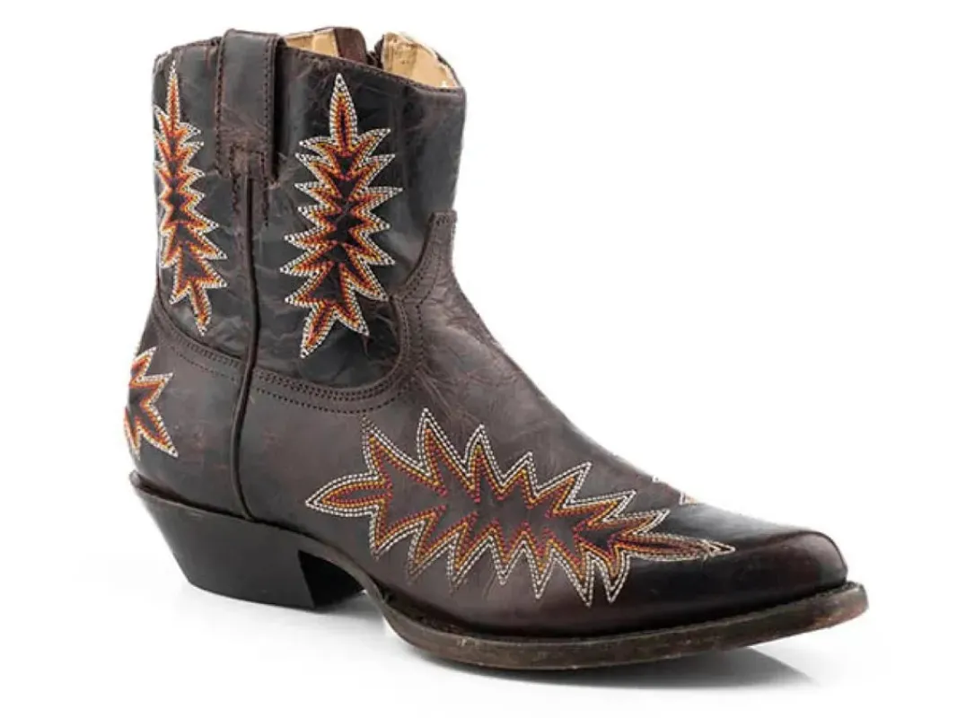 Stetson Charlie (Brown) - Women's Leather Cowgirl Boot made by Stetson