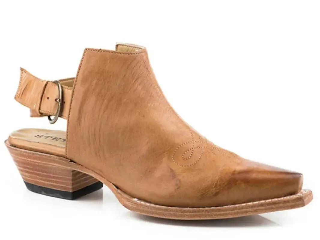 Stetson Grace (Tan) - Women's Leather Cowgirl Mule Boot sold by Hat Country