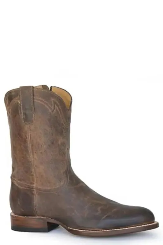 Stetson Roughstock (Brown) - Men's Leather Cowboy Boot sold by Hat Country