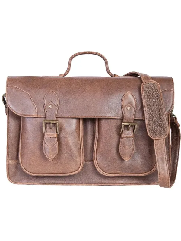 Scully Wayfarer's Venture - Leather Briefcase sold by Hat Country
