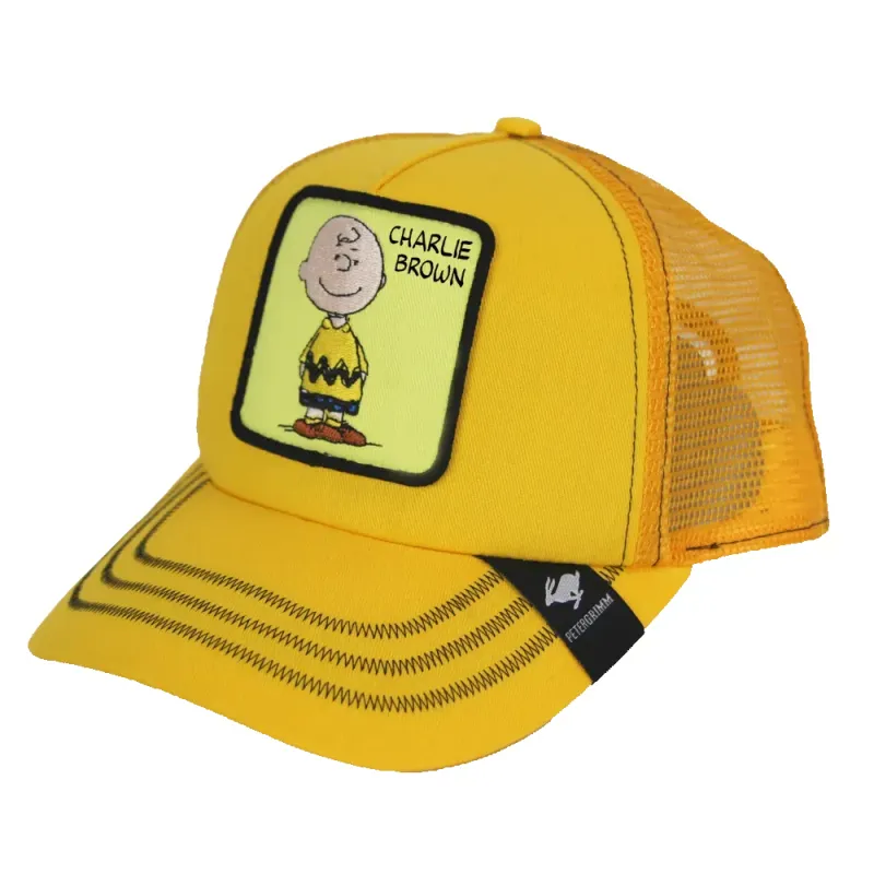 Peter Grimm Peanuts Charlie Cap (Yellow) - Trucker Cap sold by Hat Country