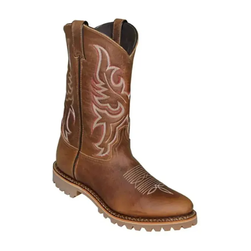 Abilene Crossover (R Toe) - Men's Bison Leather Cowboy Boots (Closeout) sold by Hat Country
