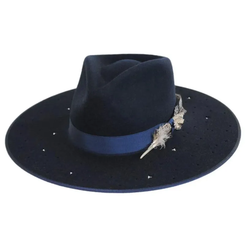 Stetson Night Sky S - Wide Brim Fedora Wool Felt Cowgirl Hat made by Stetson