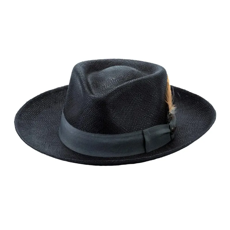 Bullhide Stamford - Panama Straw Fedora Hat made by Hat Country