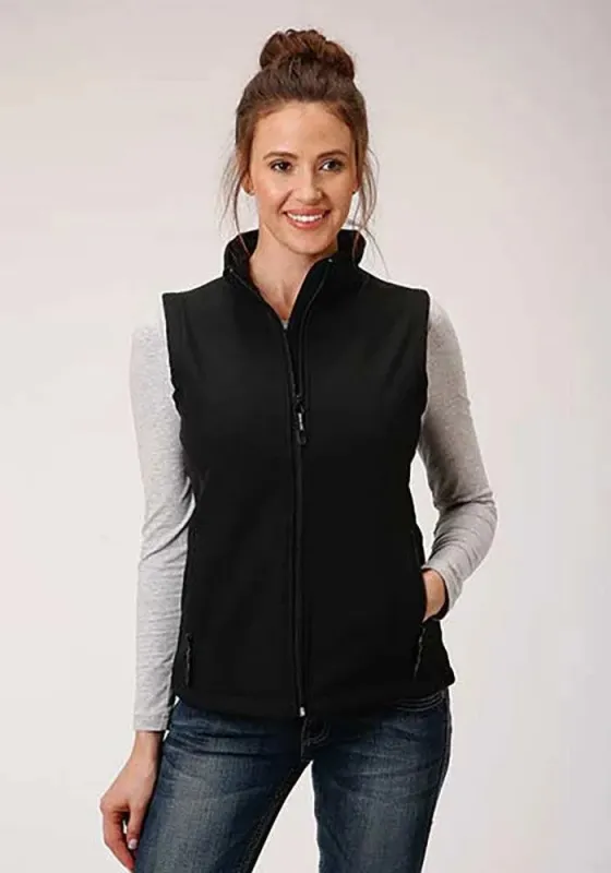 Roper Softshell Vest with Fleece Lining (Black) - Women's Vest sold by Hat Country