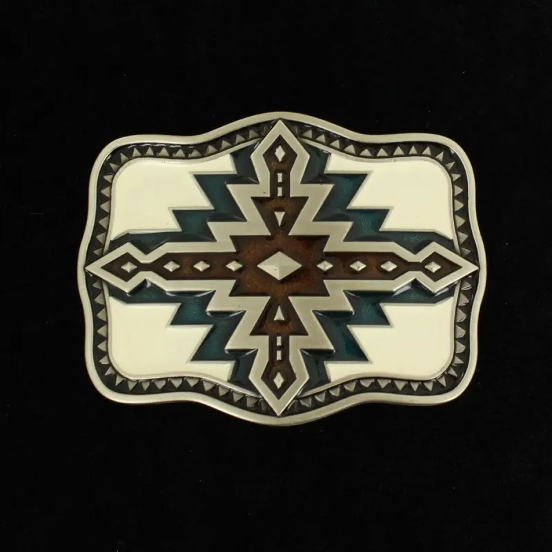 Nocona Multicolored Western Cross - Belt Buckle sold by Hat Country