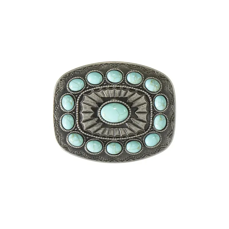 Nocona Southwest Turquoise Stone - Belt Buckle sold by Hat Country