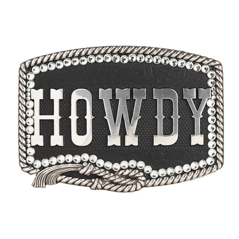 Nocona Howdy - Belt Buckle sold by Hat Country