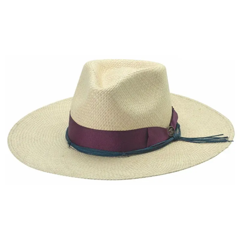 Bullhide Hard to Take - Wide Brim Panama Straw Fedora Hat sold by Hat Country