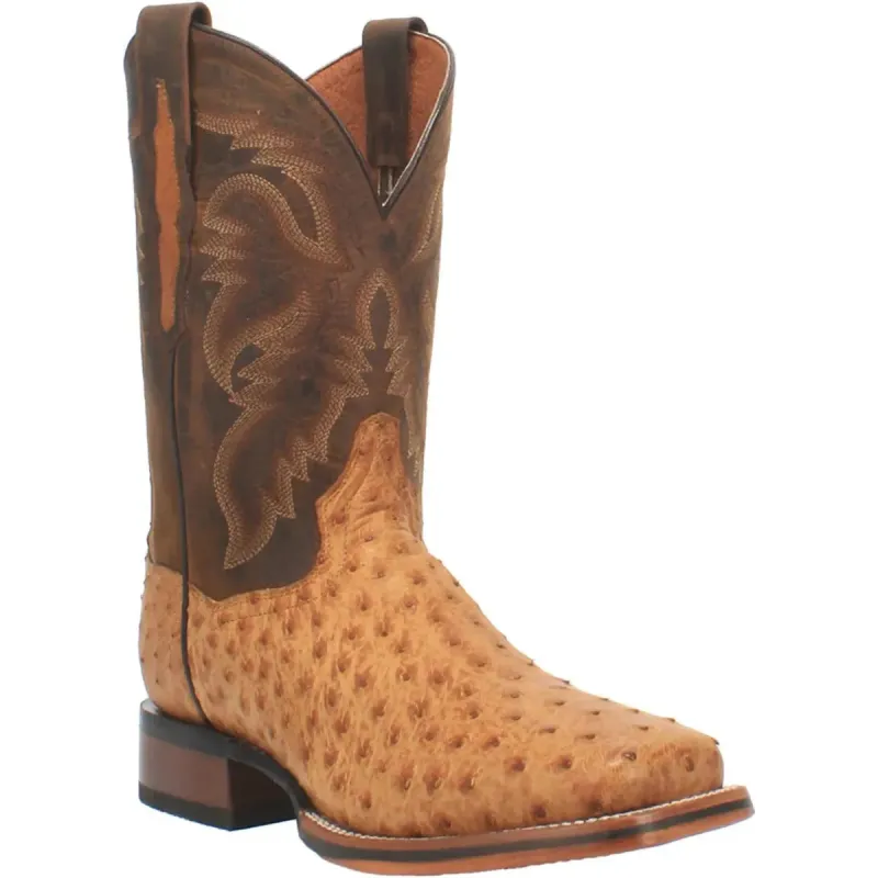 Dan Post Kershaw- Mens Ostrich Leather Cowboy Boots sold by Hat Country