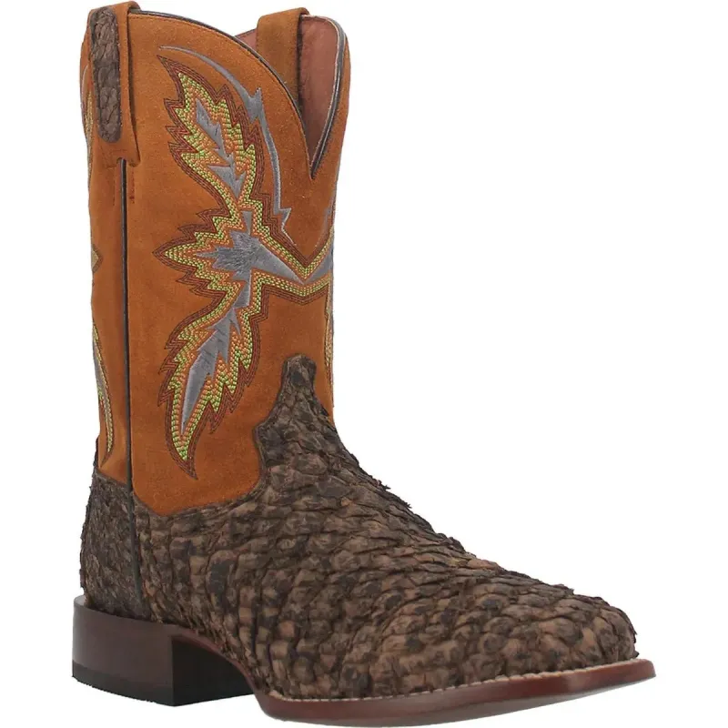 Dan Post Dorsal- Mens Sea Bass Leather Cowboy Boots sold by Hat Country