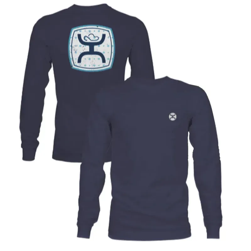 HOOey Zenith ( Heathered Navy ) - Mens Long Sleeve T-Shirt made by Hat Country