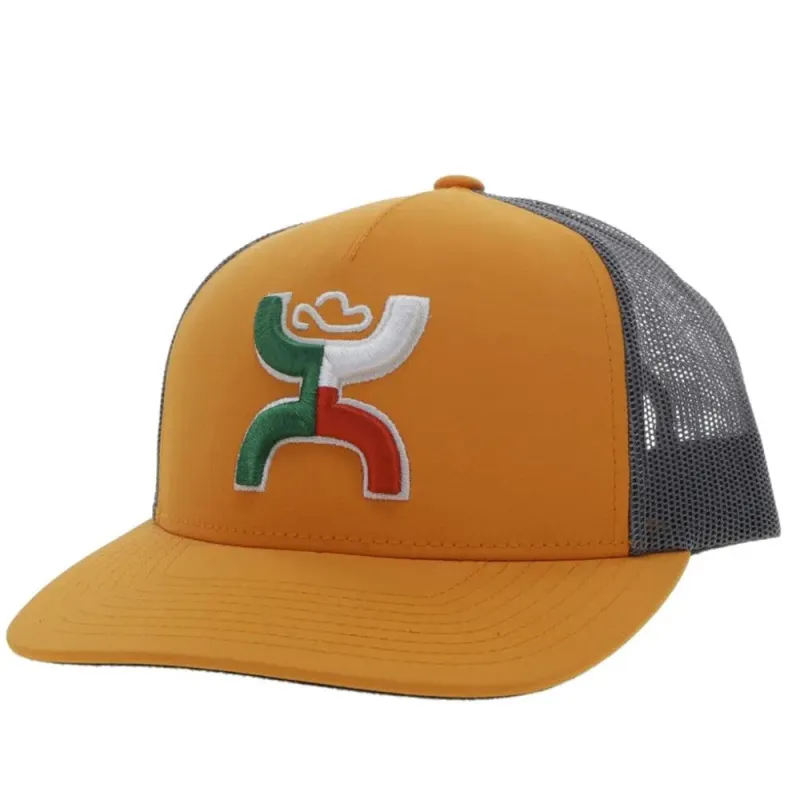 HOOey "Boquillas" (Orange/Grey) - Trucker Cap made by Hat Country