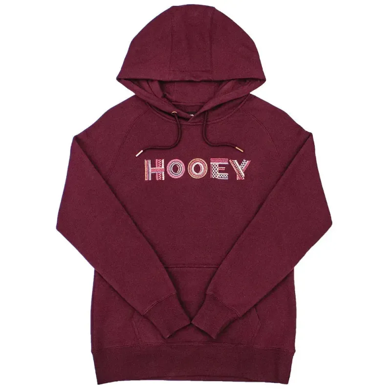 HOOey "Artisan" (Maroon) - Women Hoodie Sweatshirt (Closeout) made by Hat Country