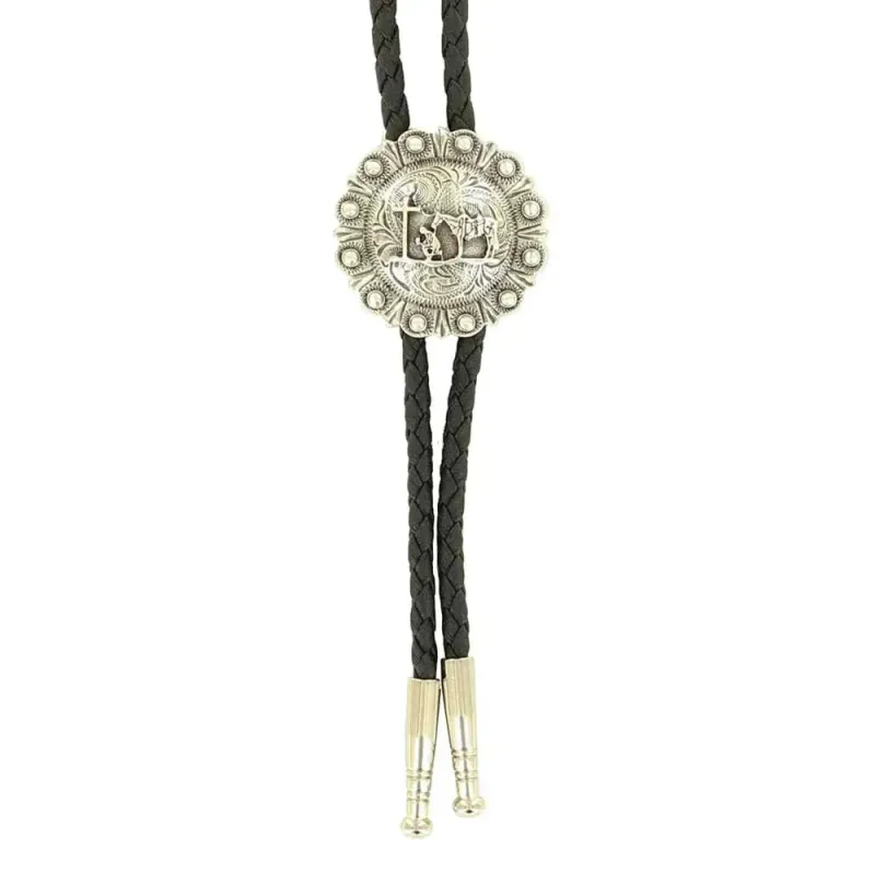 Double S Cowboy Prayer - Bolo Tie sold by Hat Country
