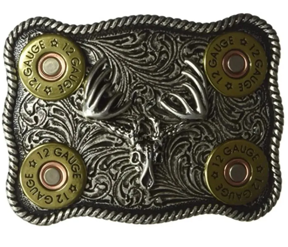 Nocona Bone Collector Shotgun Shell - Belt Buckle sold by Hat Country