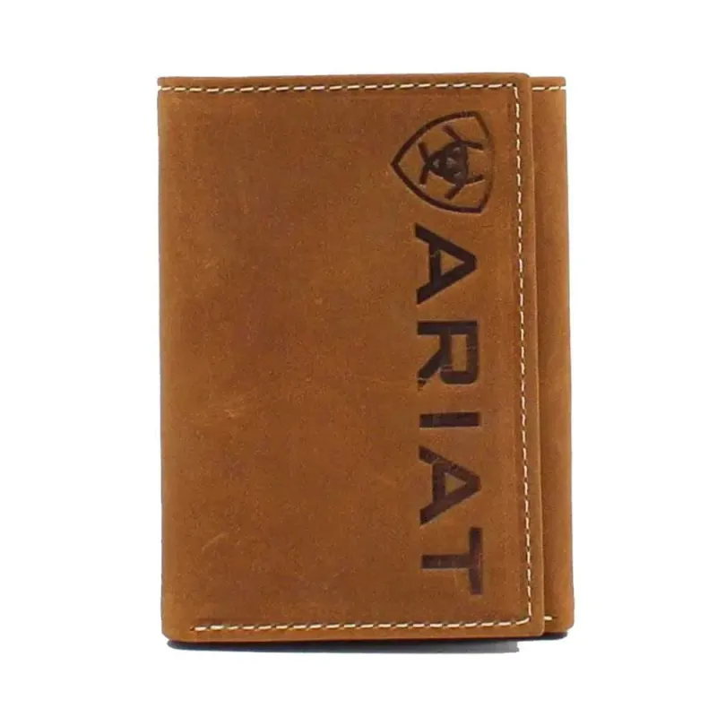 Ariat Vertical Logo - Men's Trifold Wallet sold by Hat Country