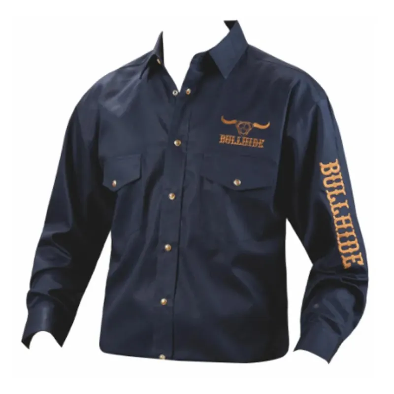 Bullhide Western Shirt ( Navy ) - Men's Western Shirt made by Hat Country