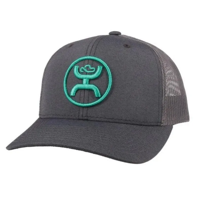 HOOey "O Classic" (Grey/Teal) - Trucker Cap made by Hat Country