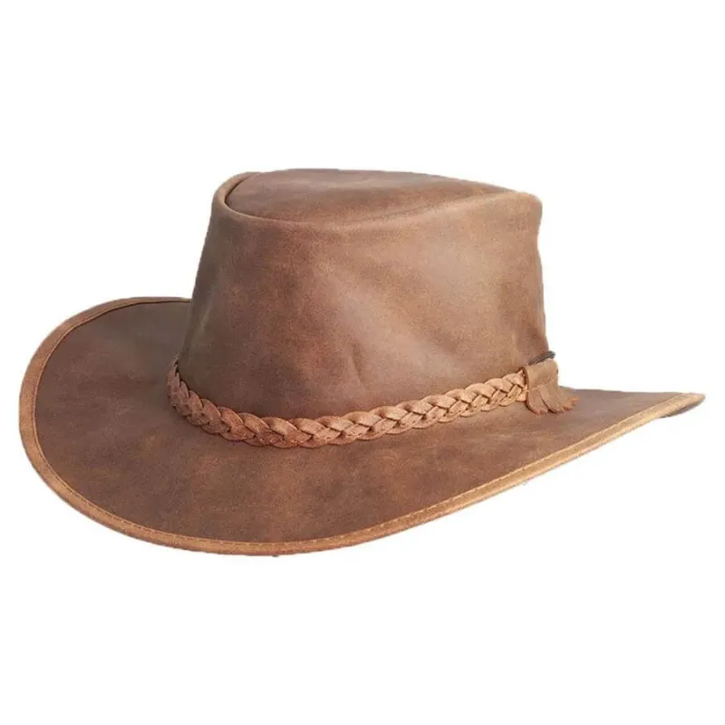 Head'n Home Crusher - Leather Australian Hat made by Hat Country