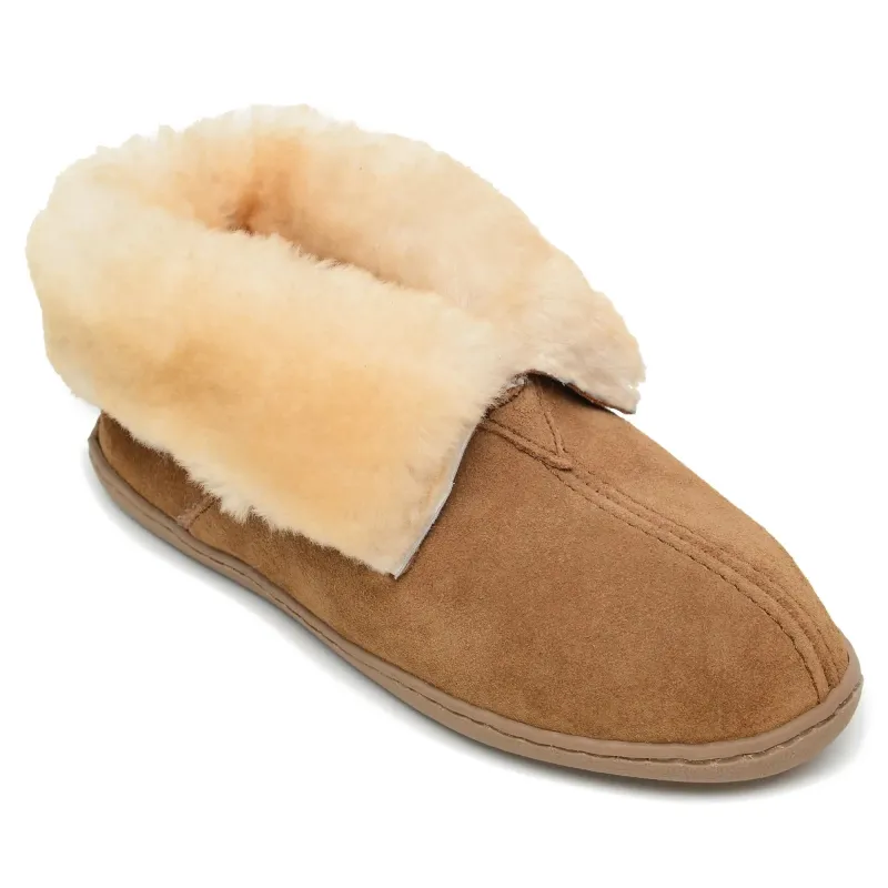 Minnetonka Sheepskin Ankle Boot - Womens Slipper sold by Hat Country