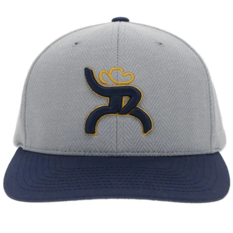 HOOey Hawk Roughy (Grey/Navy) - Ball Cap made by Hat Country