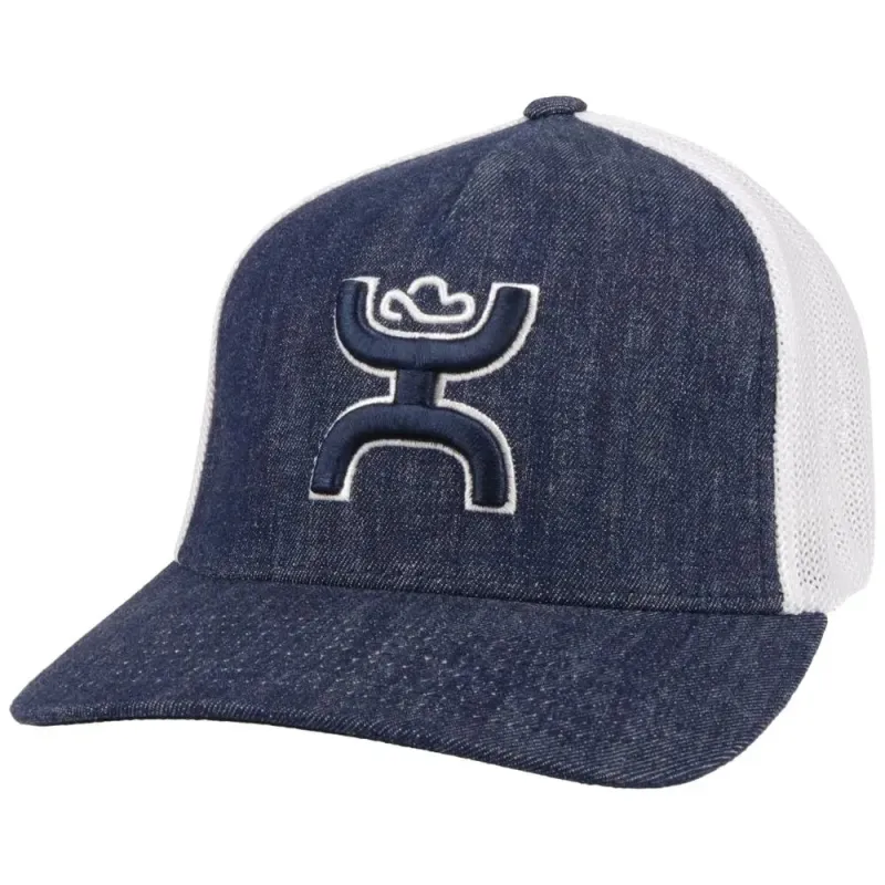 HOOey Coach (Denim/White) - Trucker Cap sold by Hat Country