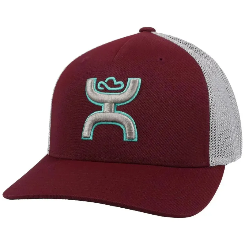 HOOey Coach (Maroon/Grey) - Trucker Cap sold by Hat Country