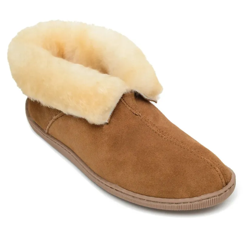 Minnetonka Sheepskin Ankle Boot - Mens Slippers sold by Hat Country