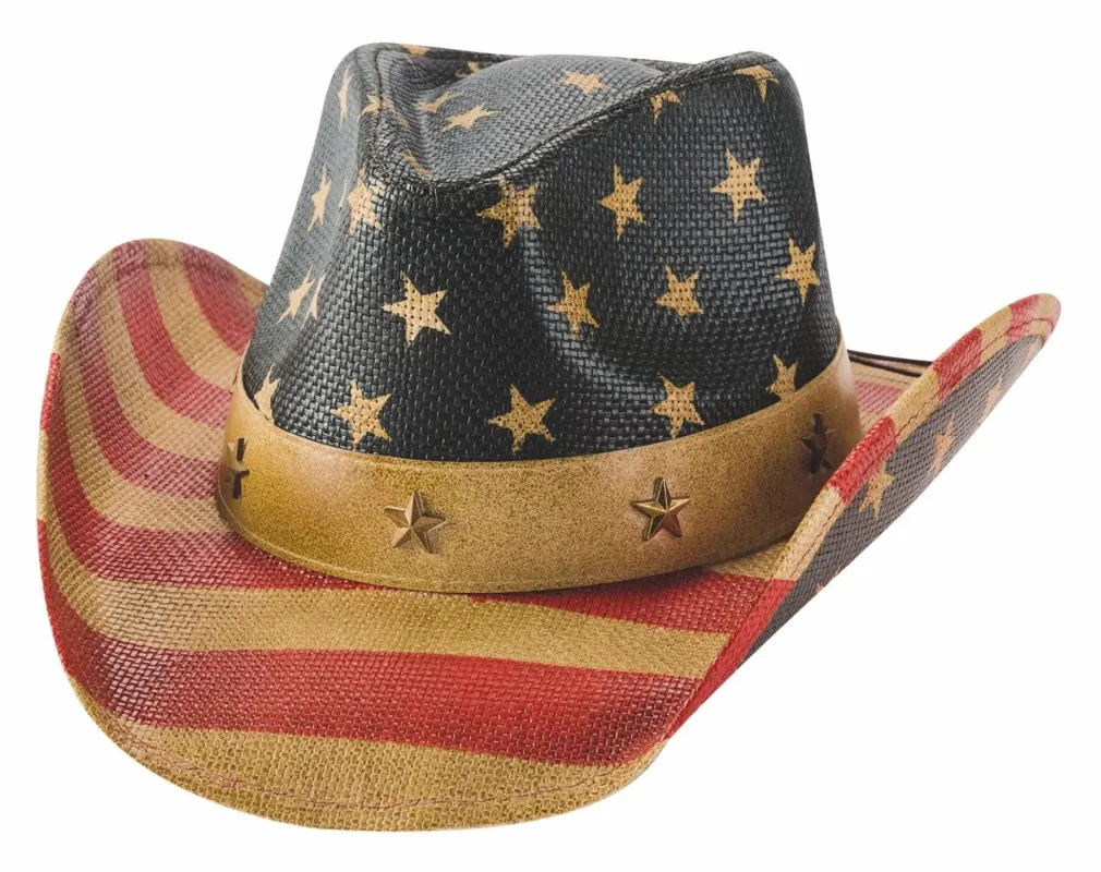 Bullhide Old Glory - Straw Cowboy Hat sold by Hat Country