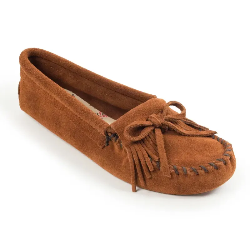 Minnetonka Kilty Softsole Suede Moc - Womens Moccasin sold by Hat Country
