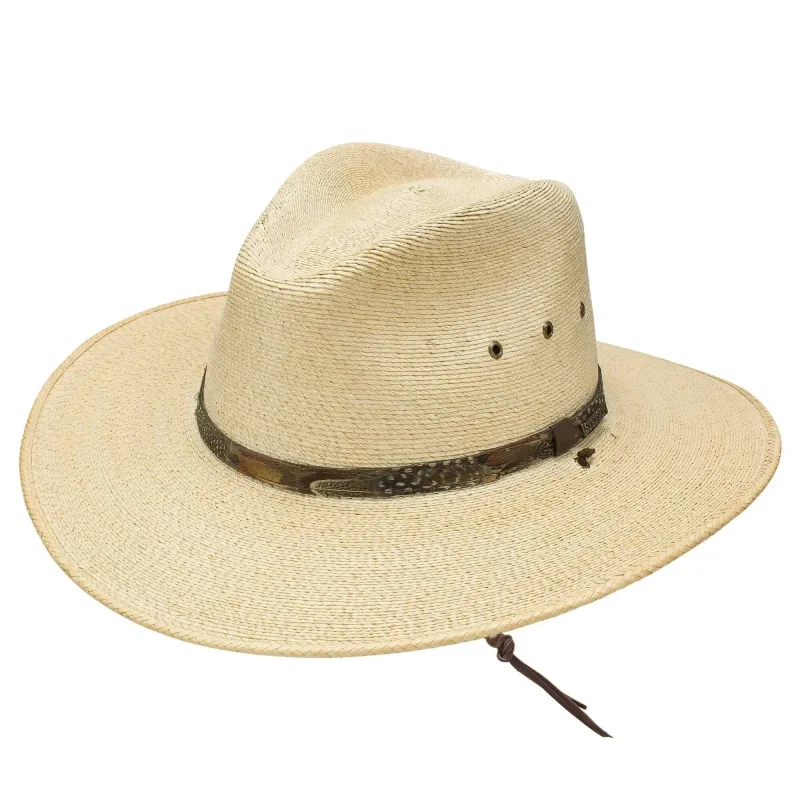 Stetson Cumberland – Mexican Palm Straw Outback Fedora Hat sold by Hat Country