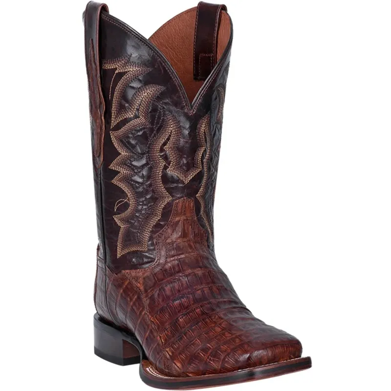 Dan Post Kingsly - Mens Caiman Skin Leather Cowboy Boots made by Dan Post