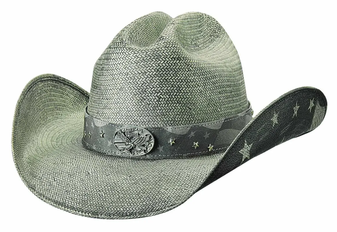 Bullhide Land Of Freedom - Shapeable Straw Cowboy Hat made by Hat Country