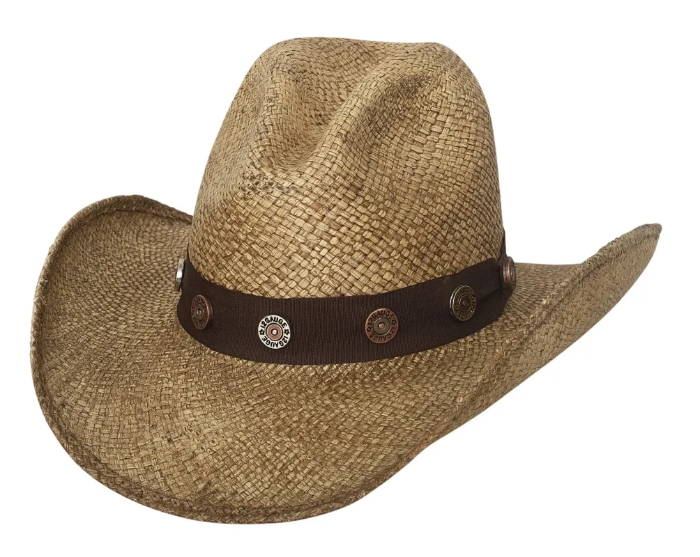 Bullhide Road Agent - Shapeable Straw Cowboy Hat made by Hat Country