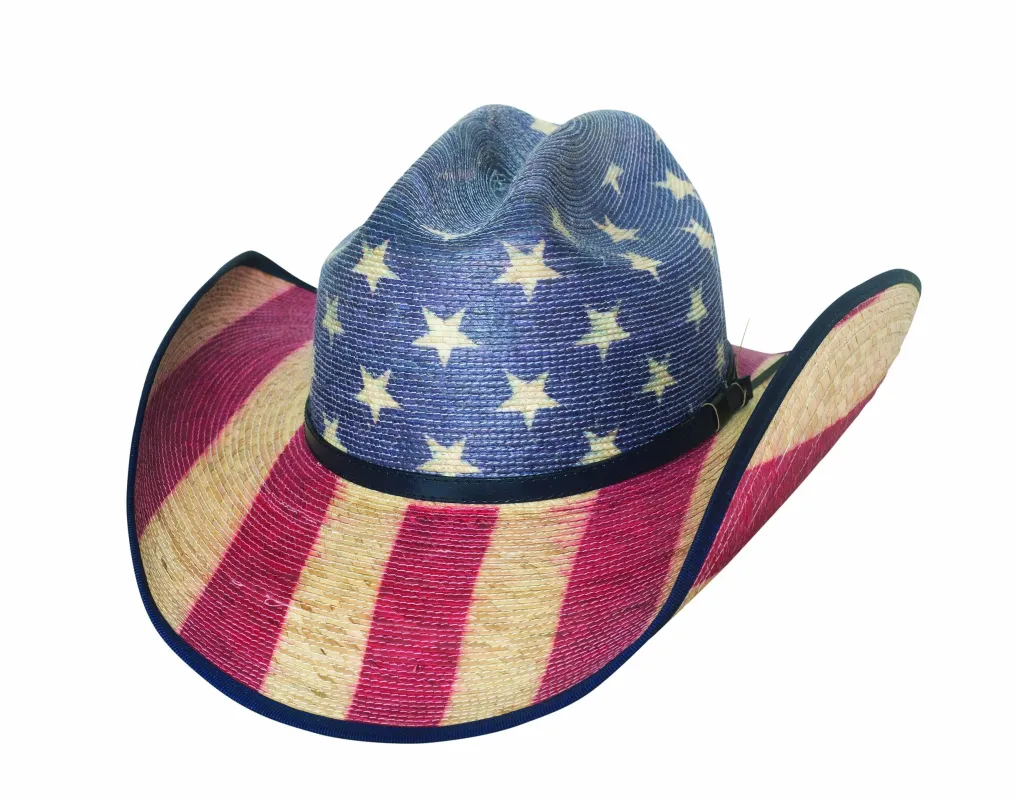 Bullhide Star Spangled - (20X) Straw Cowboy Hat made by Hat Country